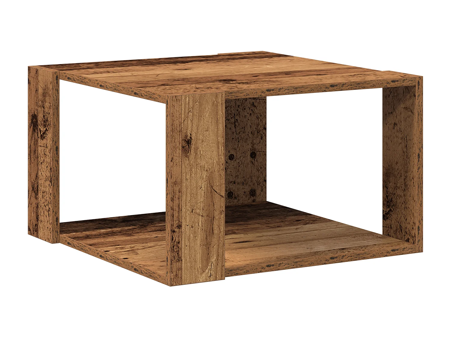 Table Basse Bois Ancien 51,5x51,5x30 cm Bois Aggloméré