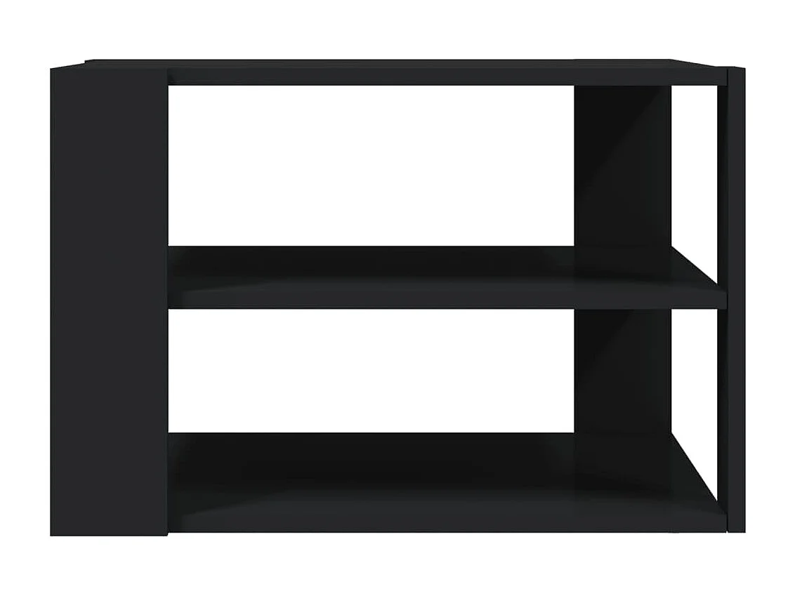 Tavolino da caffè nero 59,5x59,5x40 cm in legno ingegnerizzato