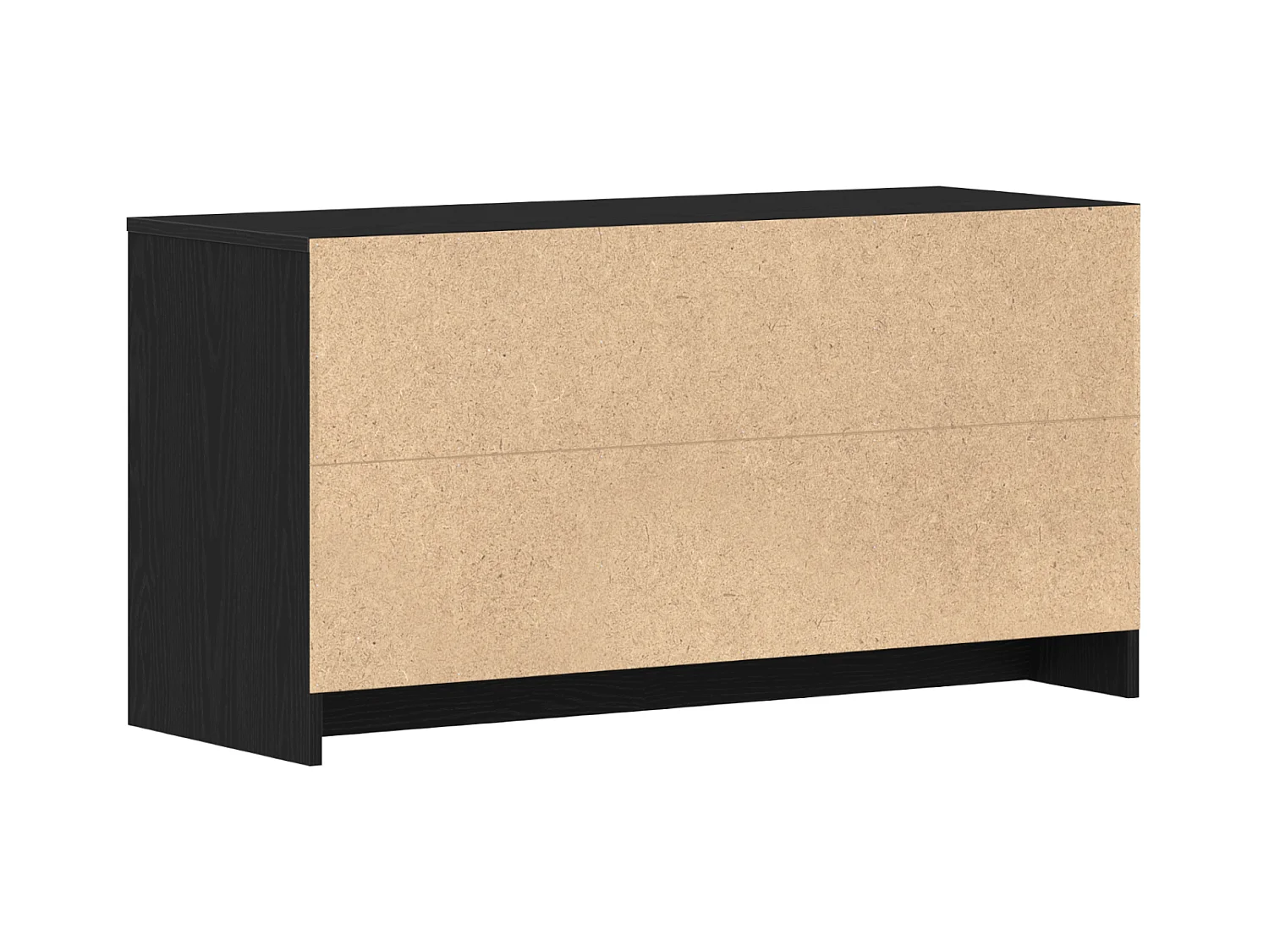 Meuble TV en chêne noir 102x37,5x52,5 cm en bois d'ingénierie