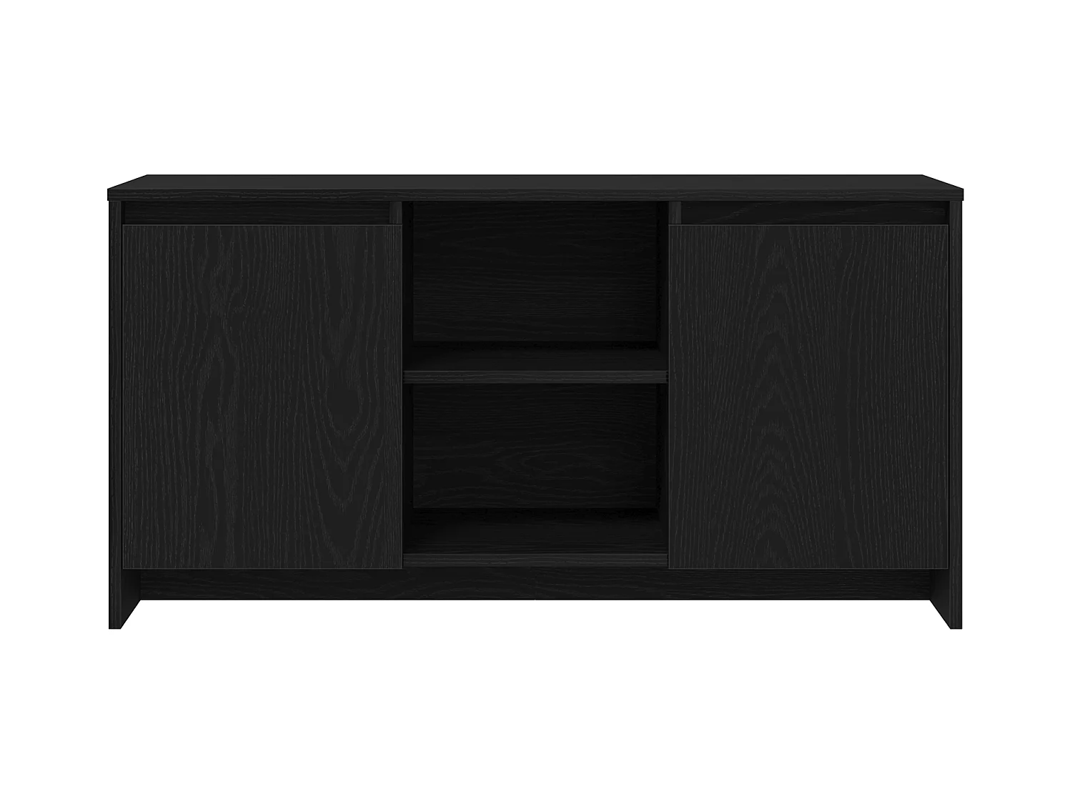 Meuble TV en chêne noir 102x37,5x52,5 cm en bois d'ingénierie