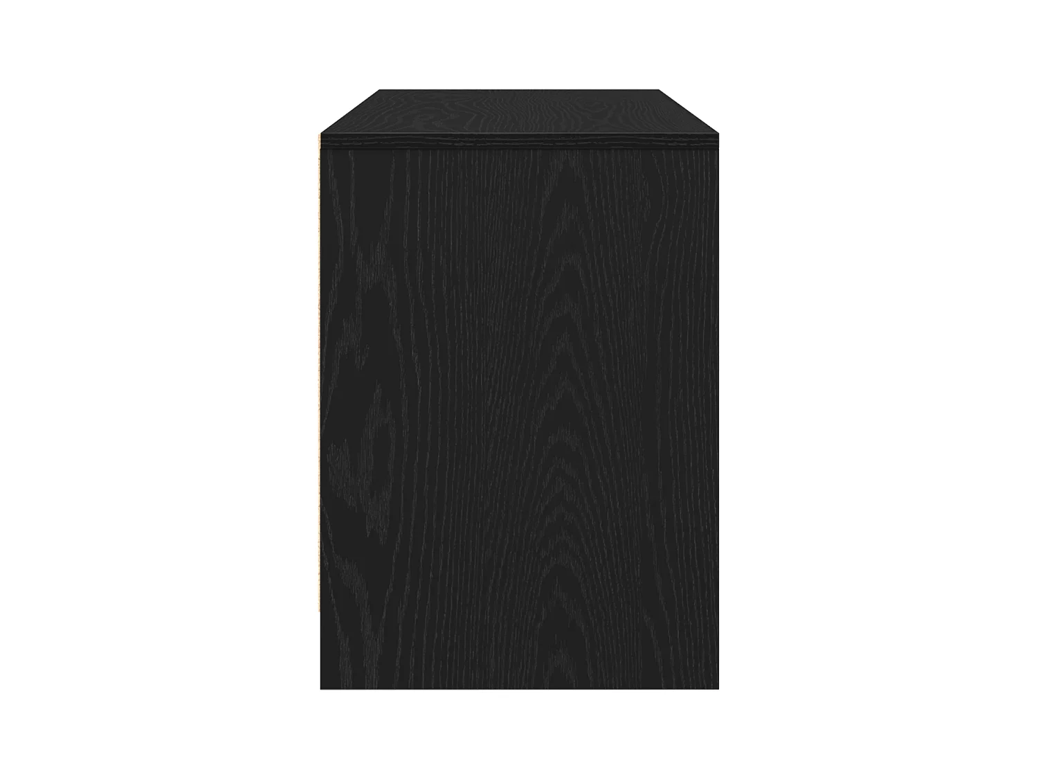 Meuble TV en chêne noir 102x37,5x52,5 cm en bois d'ingénierie