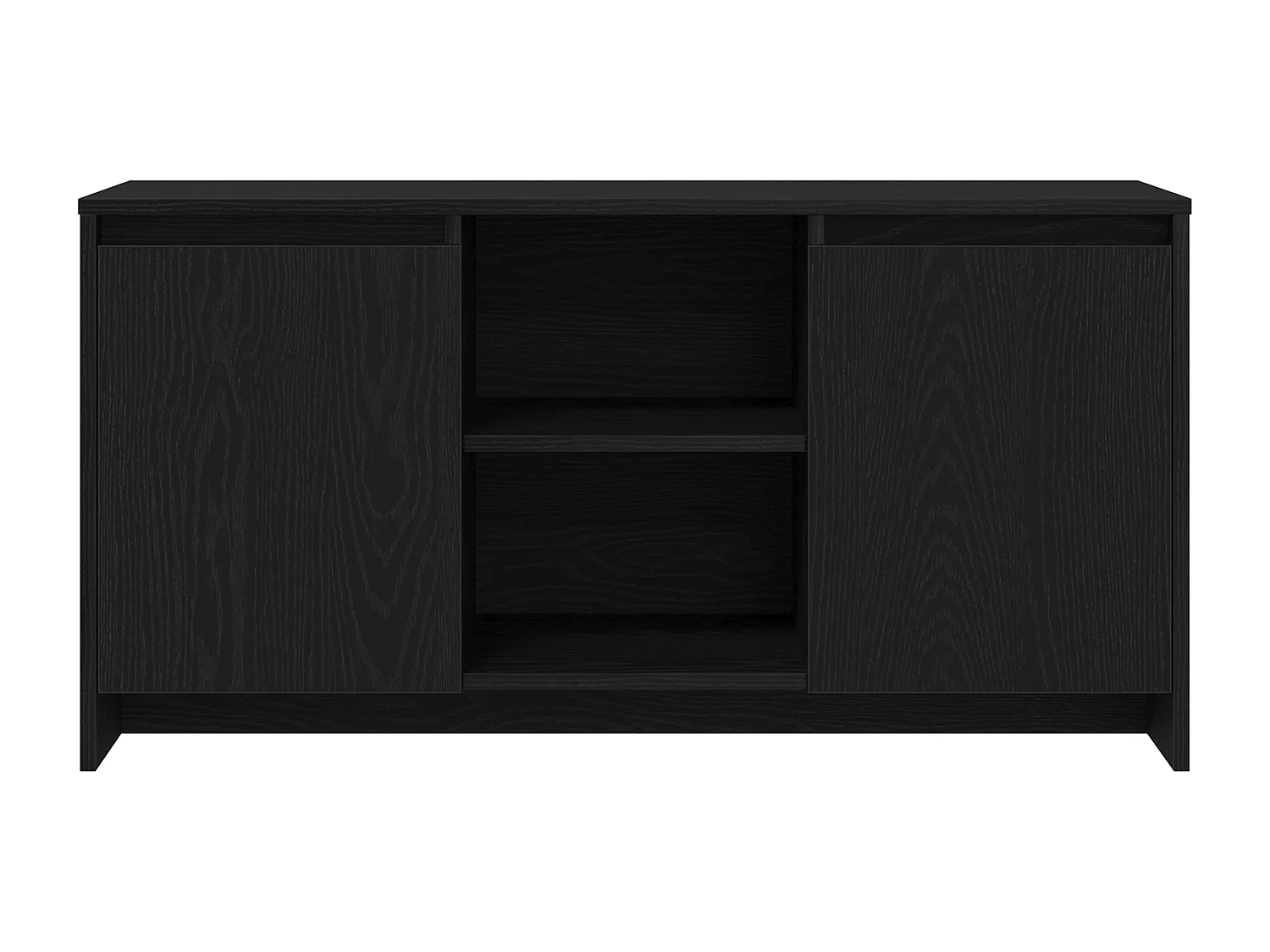 Meuble TV en chêne noir 102x37,5x52,5 cm en bois d'ingénierie