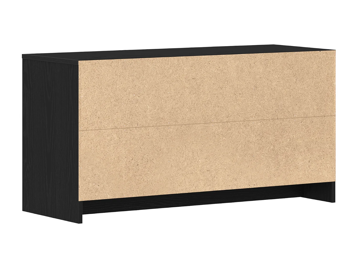 Meuble TV en chêne noir 102x37,5x52,5 cm en bois d'ingénierie