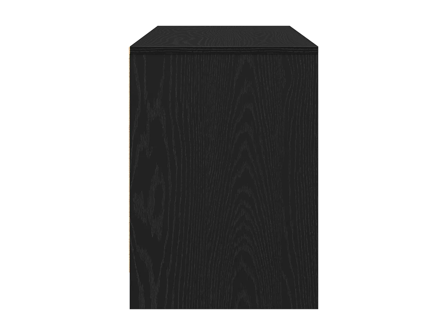Meuble TV en chêne noir 102x37,5x52,5 cm en bois d'ingénierie