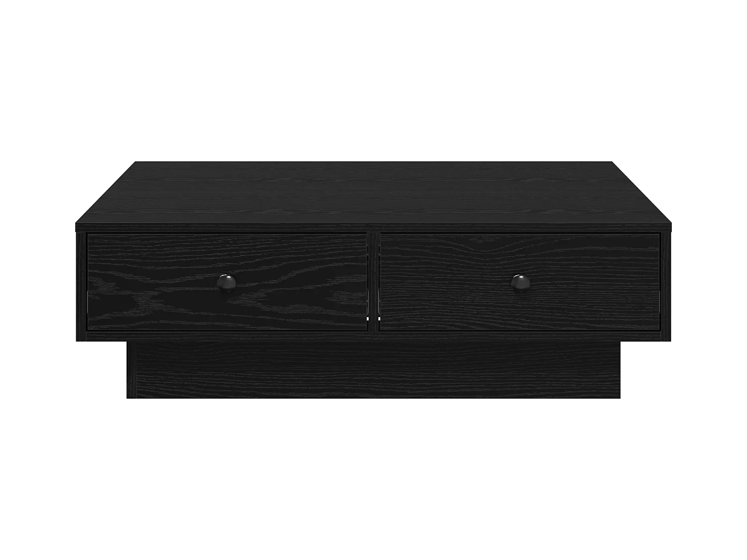 Table Basse Bois Noir Bois d'ingénierie 90 x 90 x 28 cm