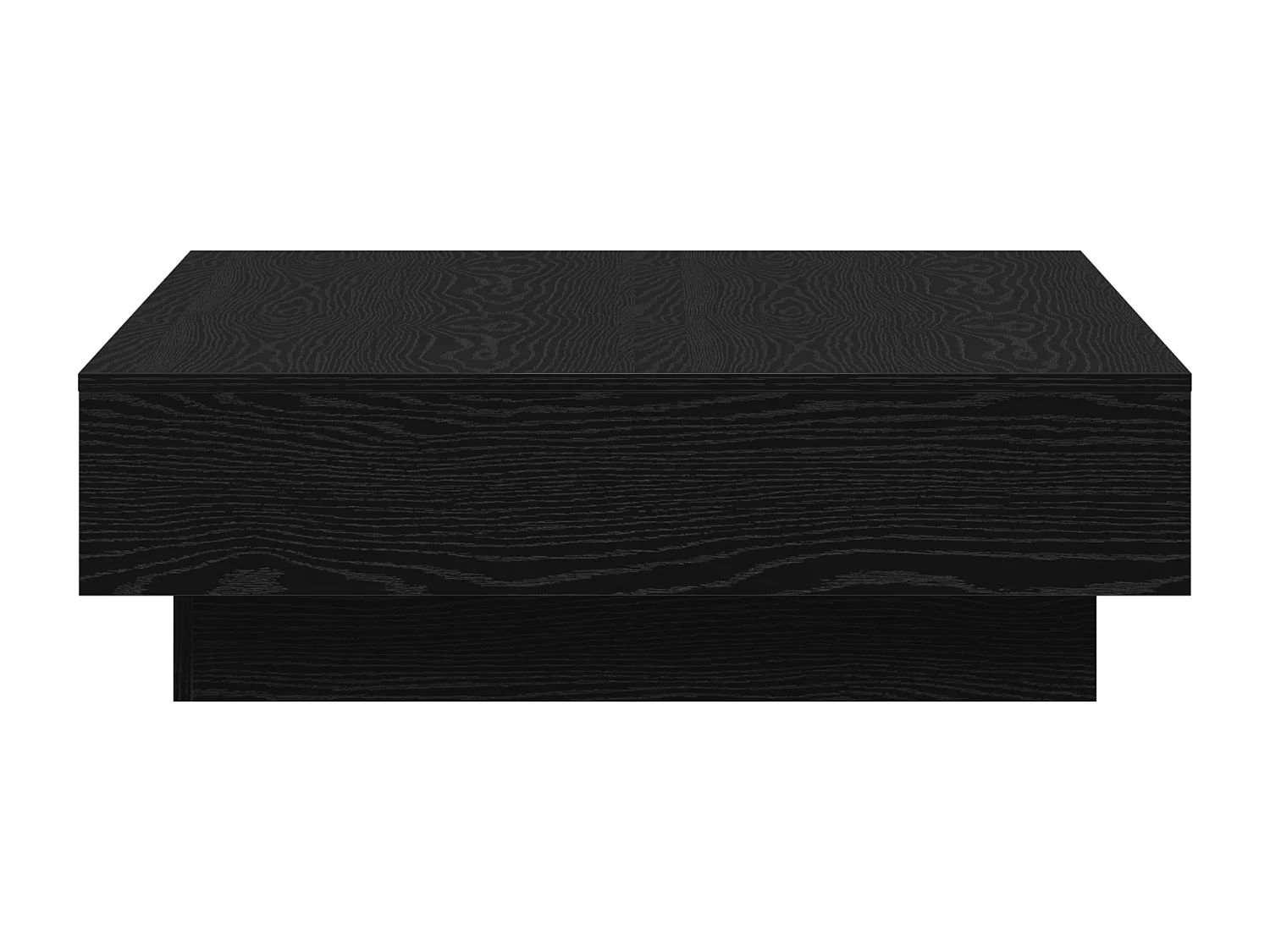 Table Basse Bois Noir Bois d'ingénierie 90 x 90 x 28 cm