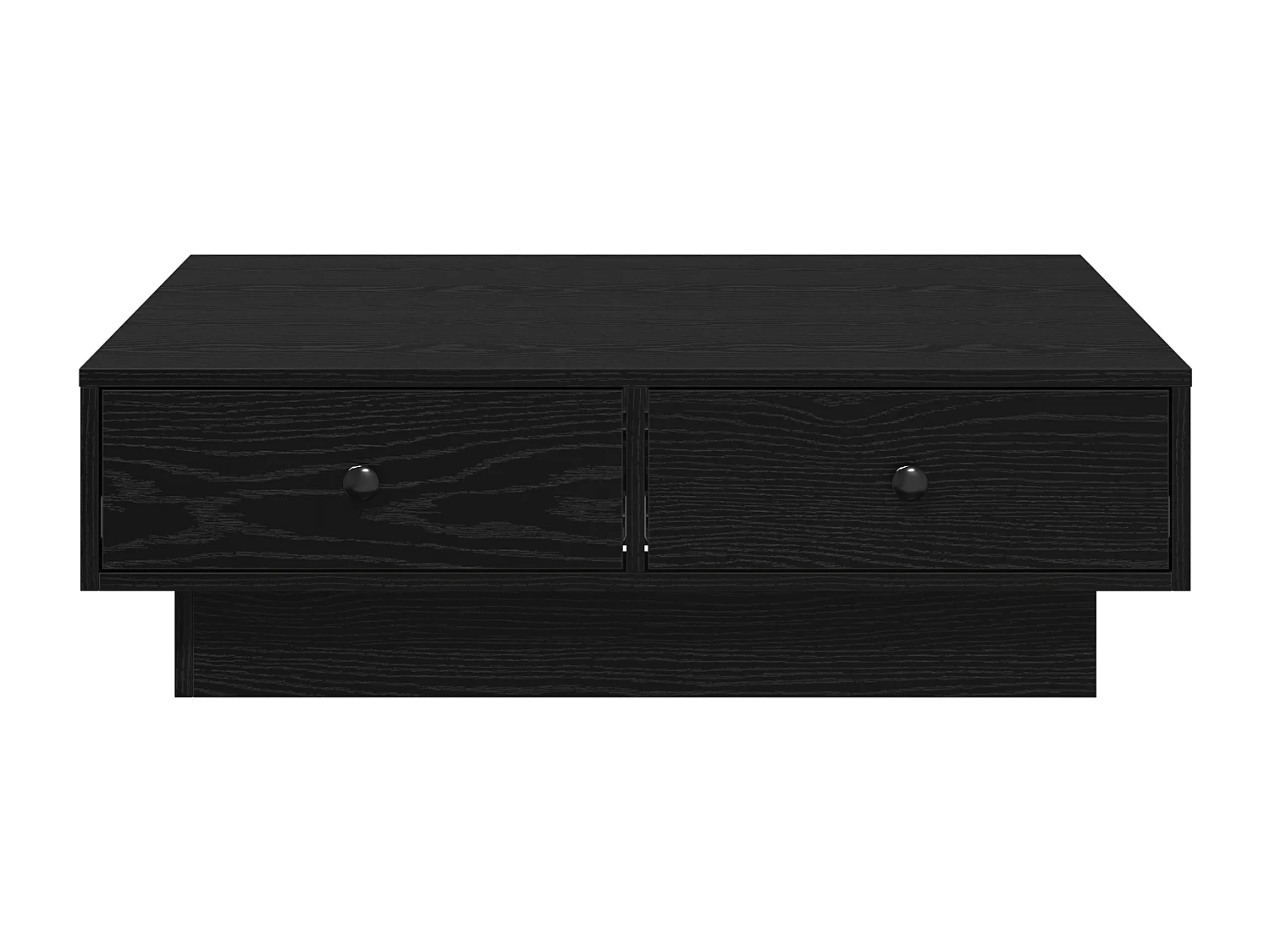 Table Basse Bois Noir Bois d'ingénierie 90 x 90 x 28 cm