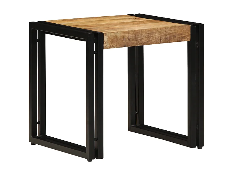 Salontafel 40x50x38 cm in ruw mangohout