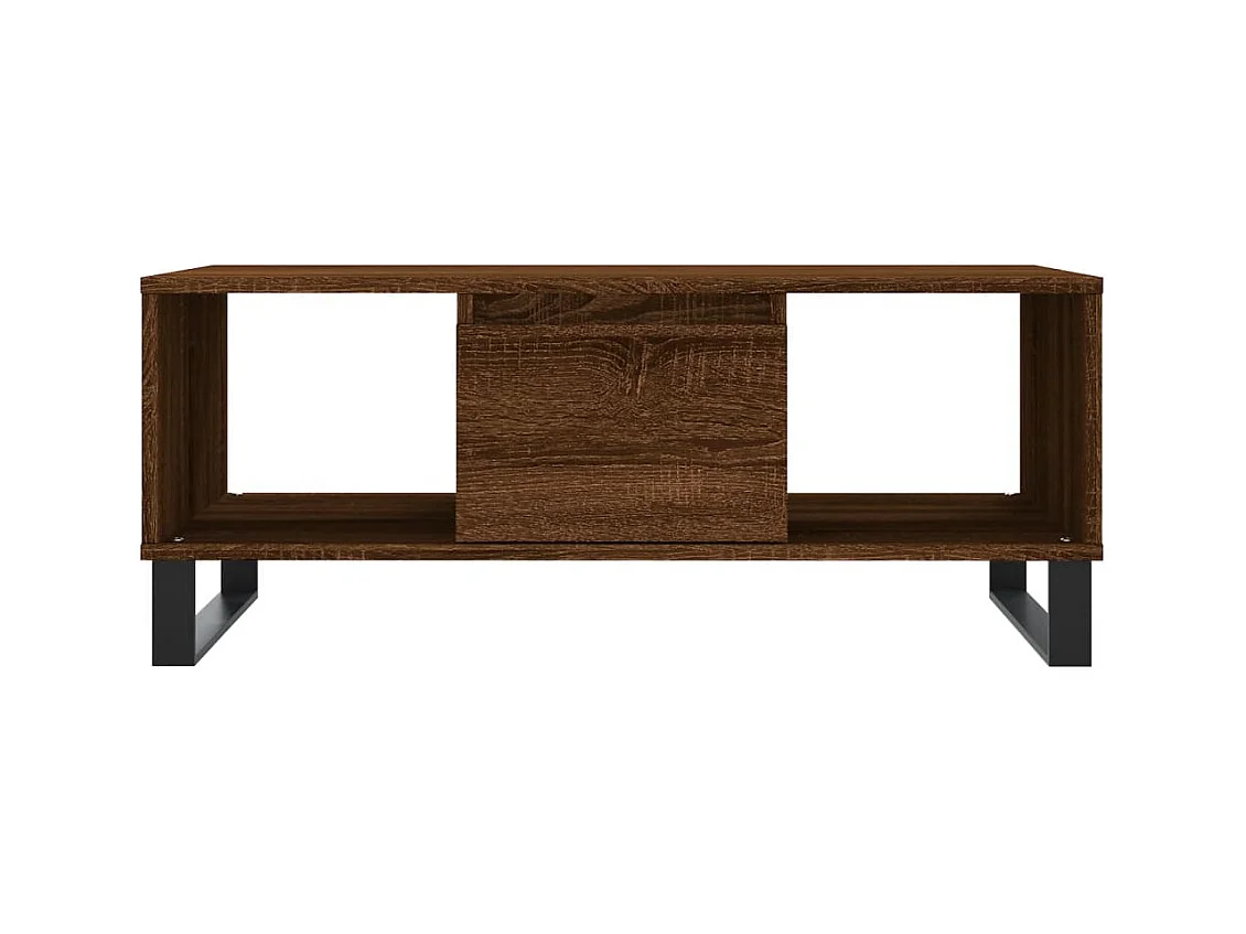 Table basse Chêne marron 90x50x36,5 cm Bois d'ingénierie