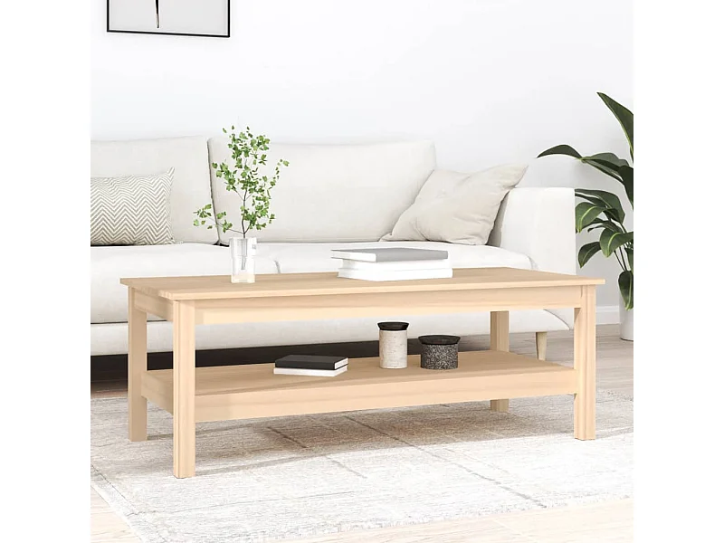 Mesa de centro 110x50x40 cm Madera maciza de pino