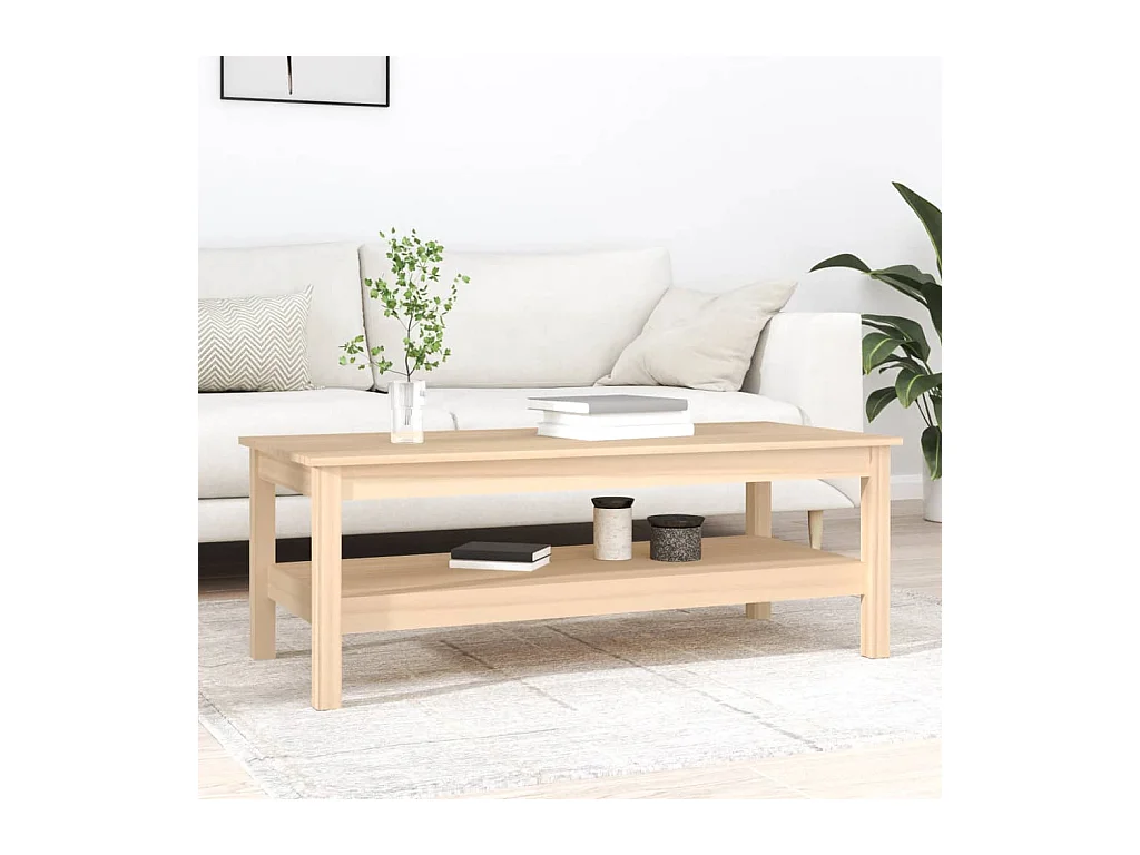 Table basse 110x50x40 cm Bois massif de pin