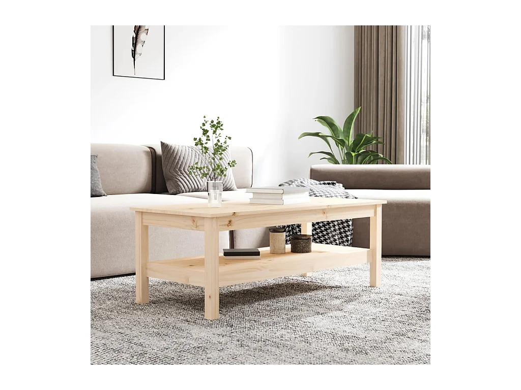 Table basse 110x50x40 cm Bois massif de pin