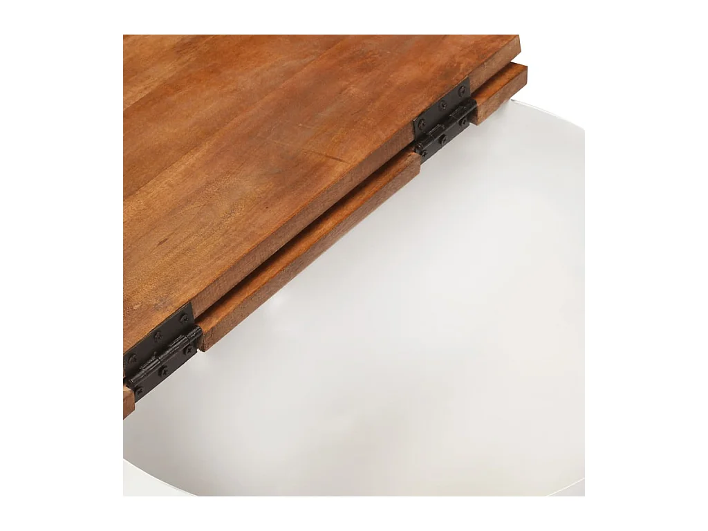 Witte salontafel 50x27 cm massief gerecycled hout