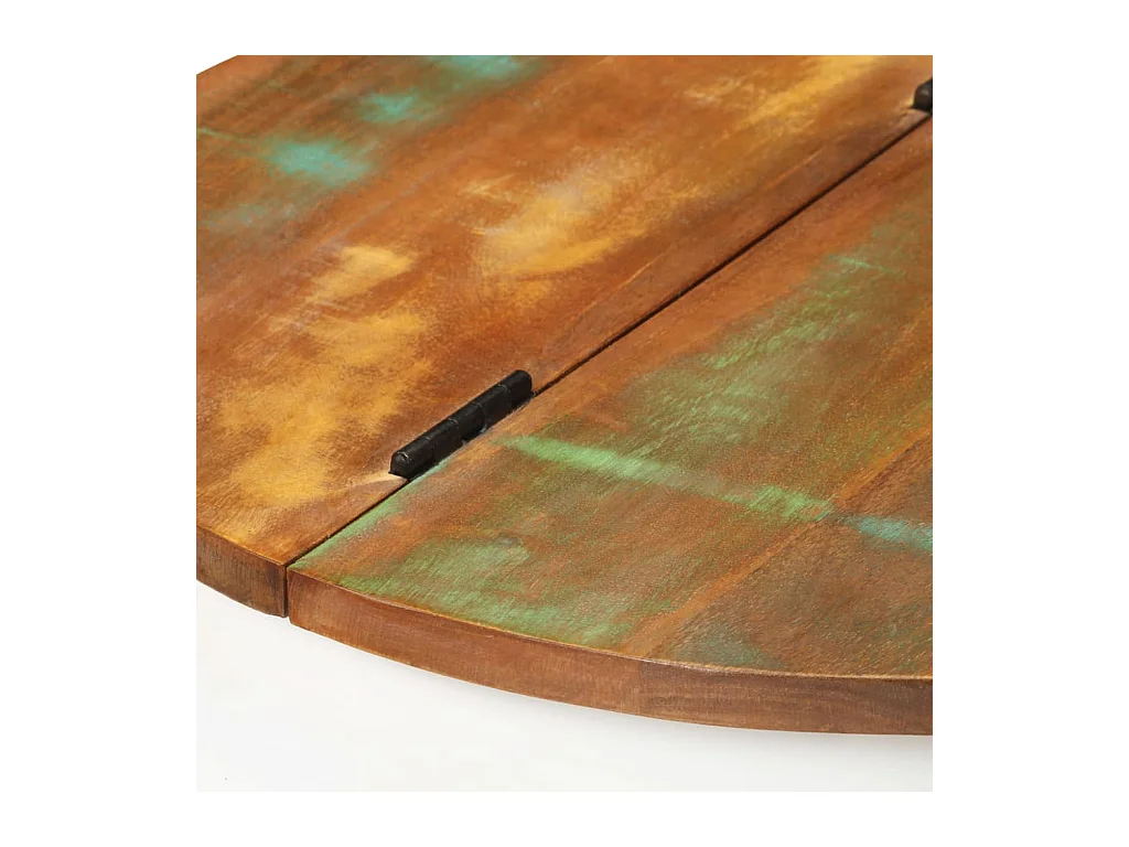 Witte salontafel 50x27 cm massief gerecycled hout