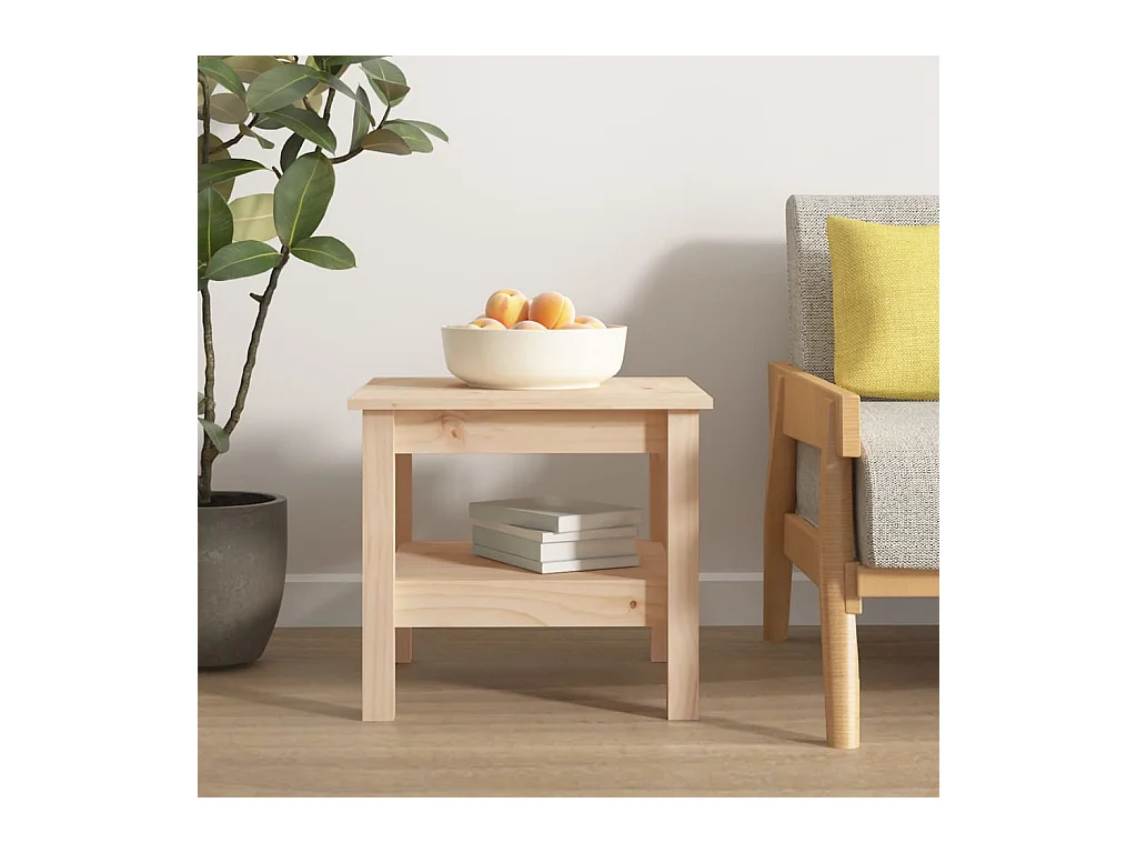 Table basse 45x45x40 cm Bois massif de pin