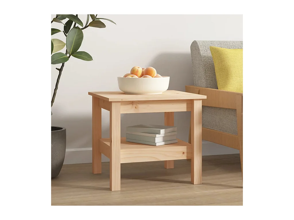 Table basse 45x45x40 cm Bois massif de pin