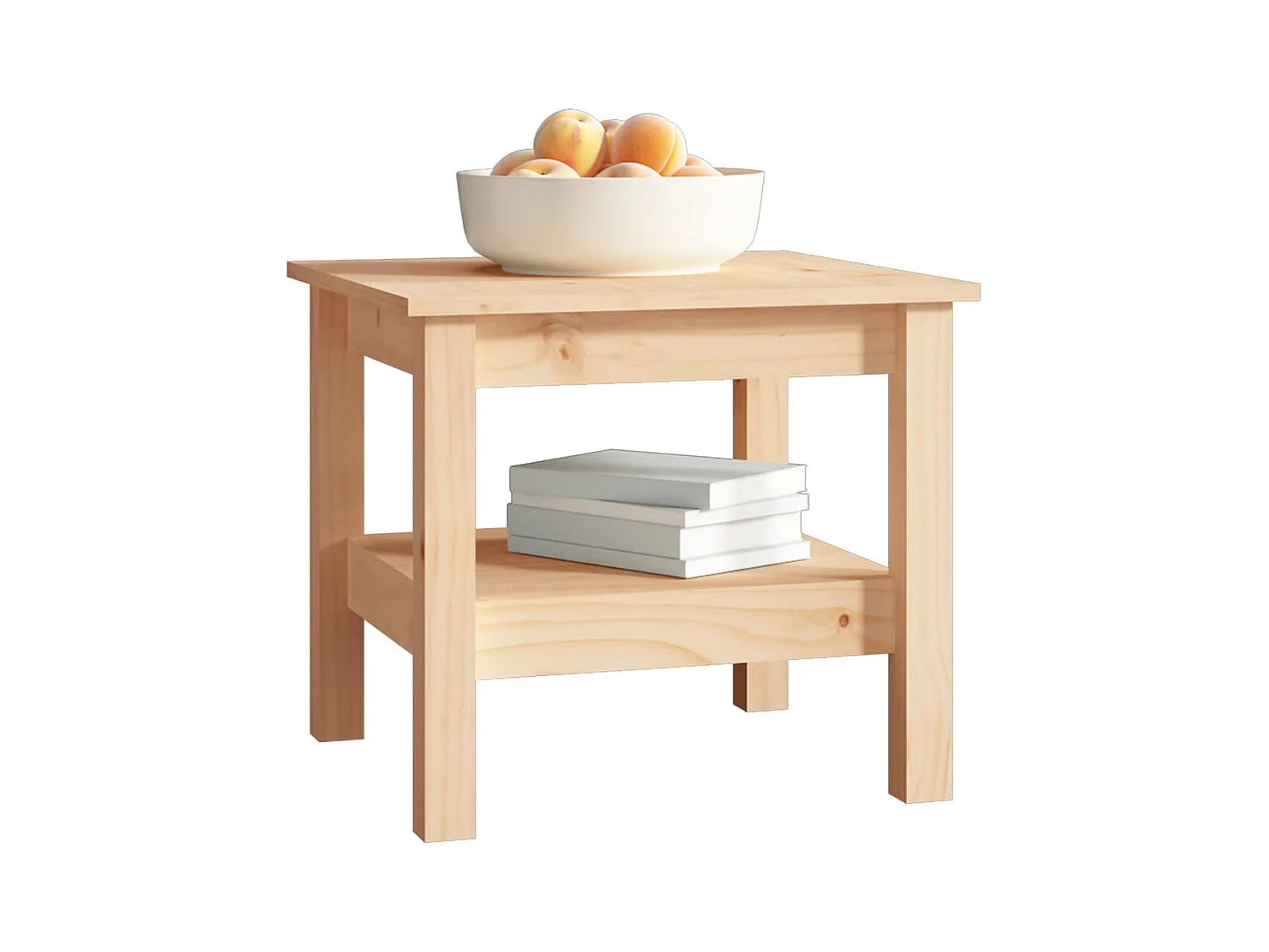 Table basse 45x45x40 cm Bois massif de pin