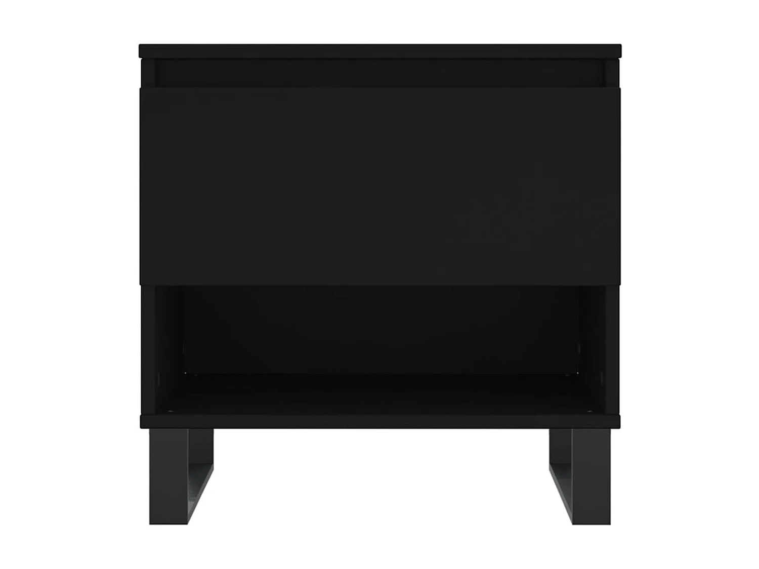 Table basse noir 50x46x50 cm bois d’ingénierie