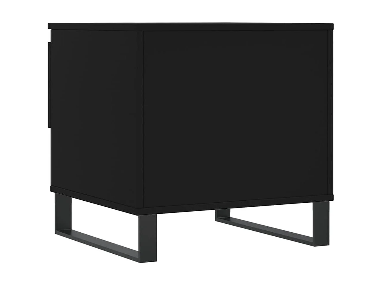 Table basse noir 50x46x50 cm bois d’ingénierie