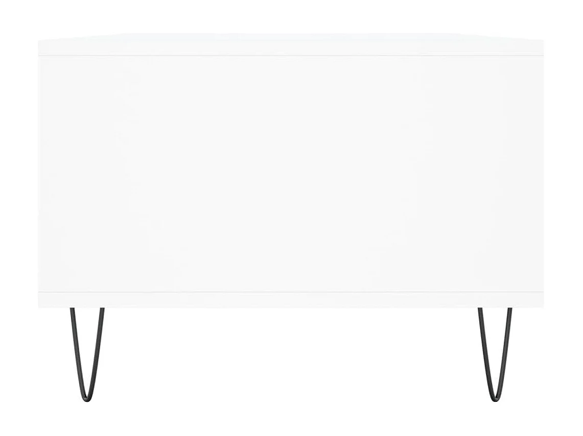 Table basse Blanc 90x50x36,5 cm Bois d'ingénierie