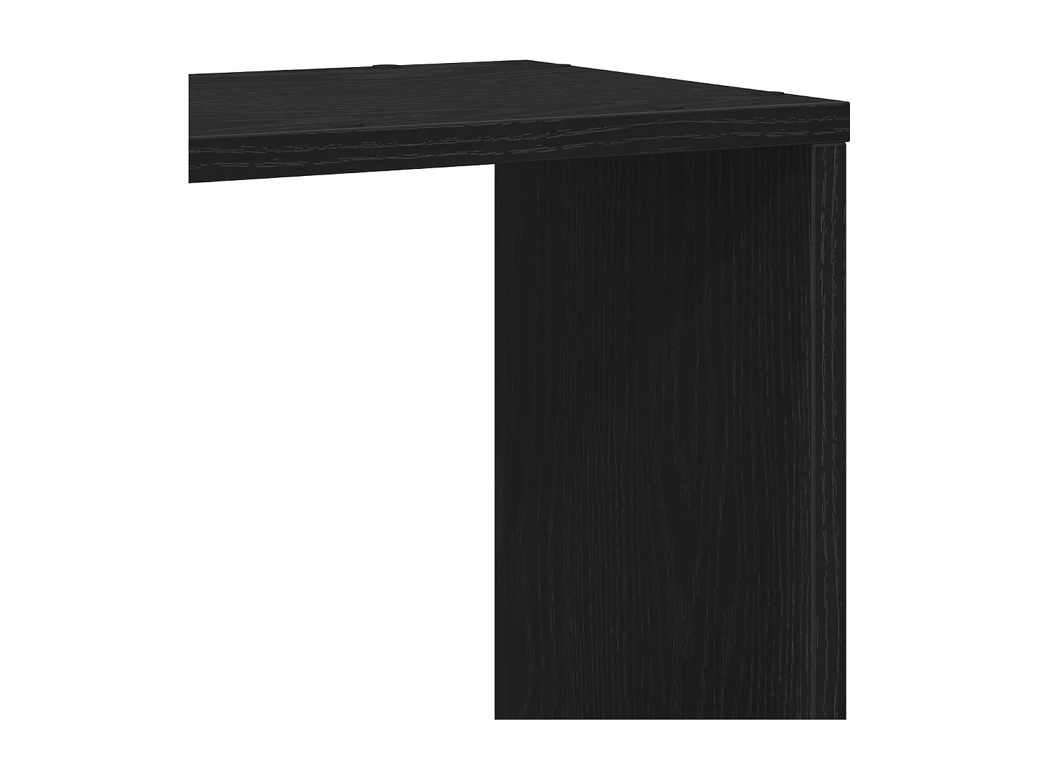 Libreria in legno ingegnerizzato, nera e rovere, 100x24x94 cm
