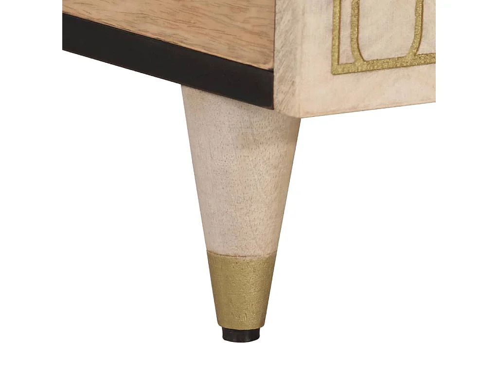 Tavolino da caffè 100x54x40 cm in legno massello di mango