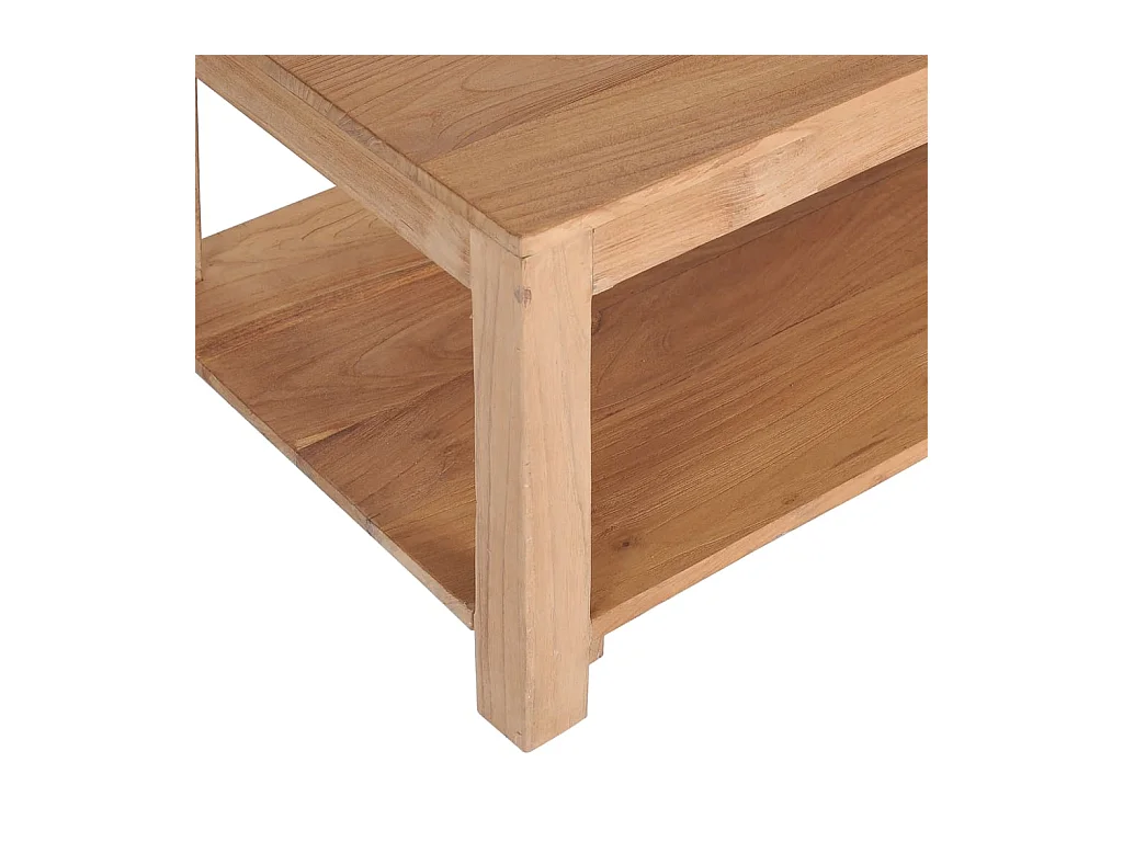 Table basse 100x50x40 cm bois de teck massif
