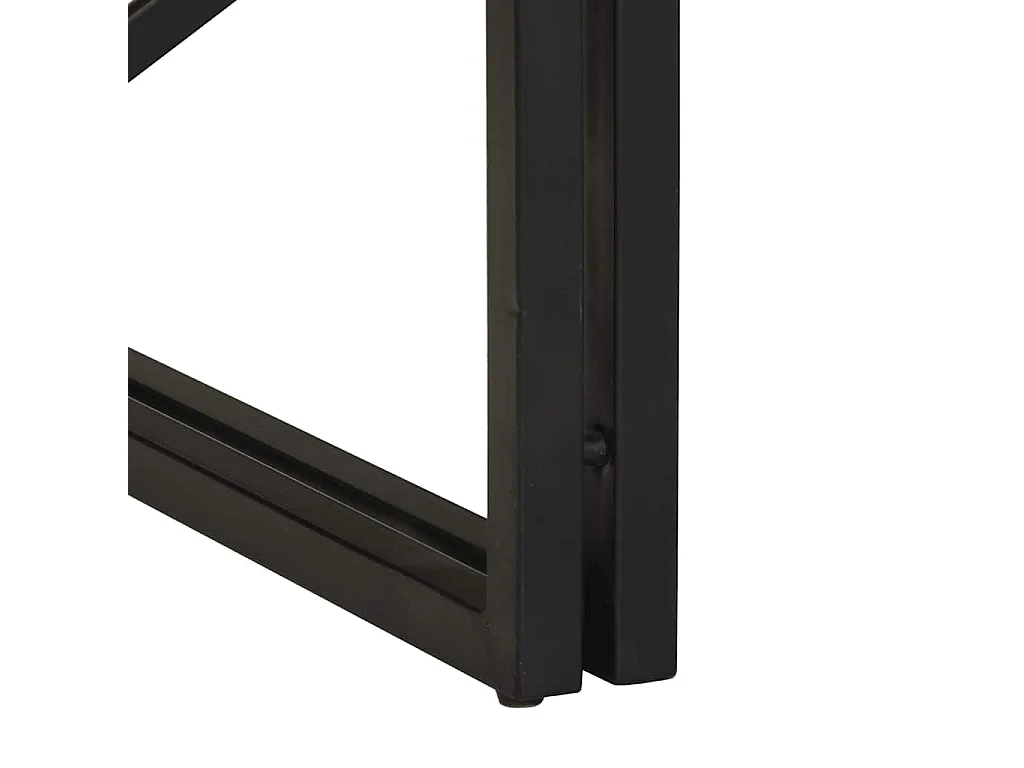 Table basse 100x100x35 cm bois de manguier massif brut