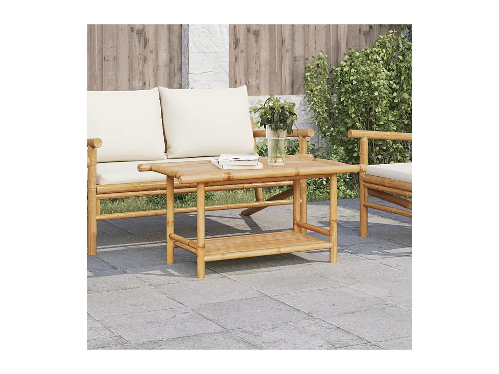 Table basse 90x50x45 cm bambou