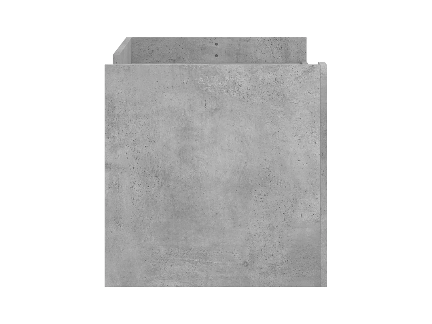 Betongrijze salontafel 100x50x50 cm bewerkt hout