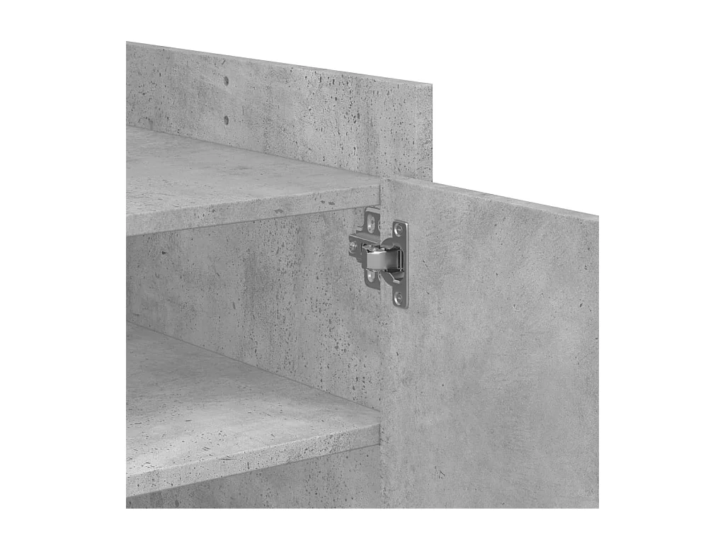 Betongrijze salontafel 100x50x50 cm bewerkt hout