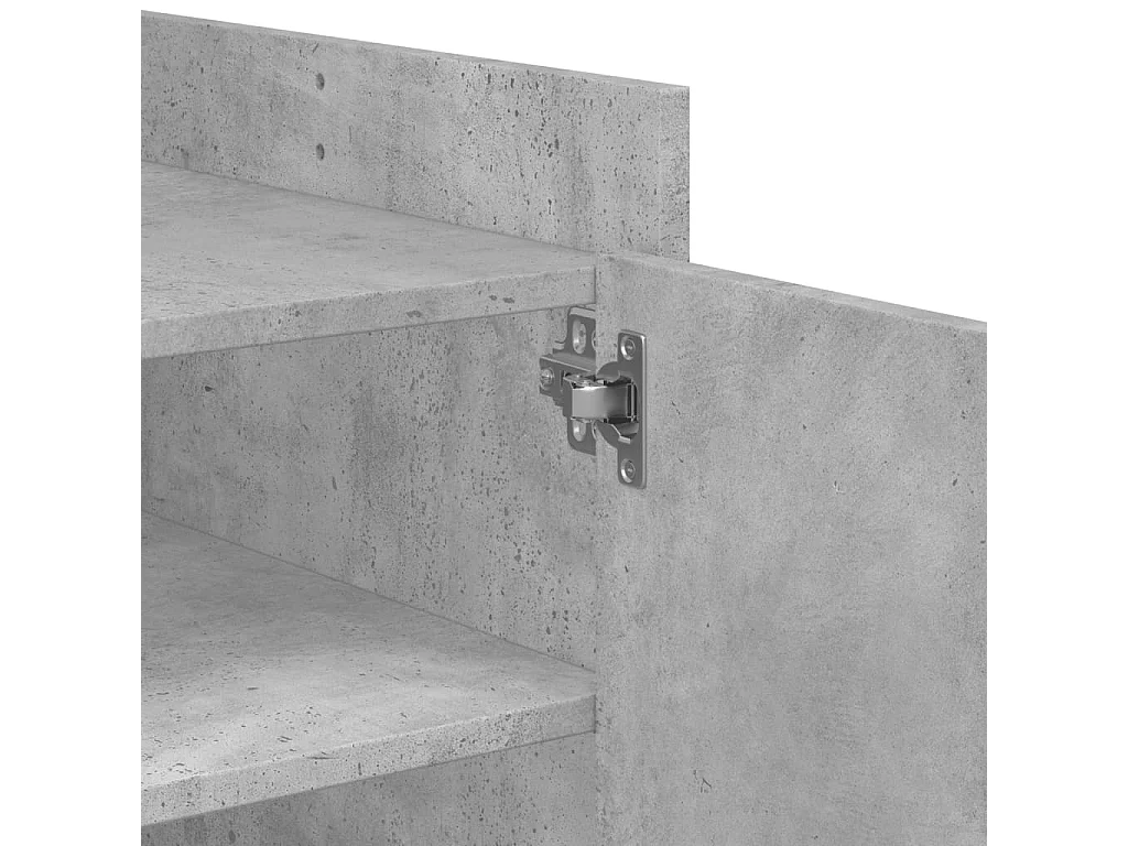 Mesa de centro gris hormigón 100x50x50 cm madera de ingeniería