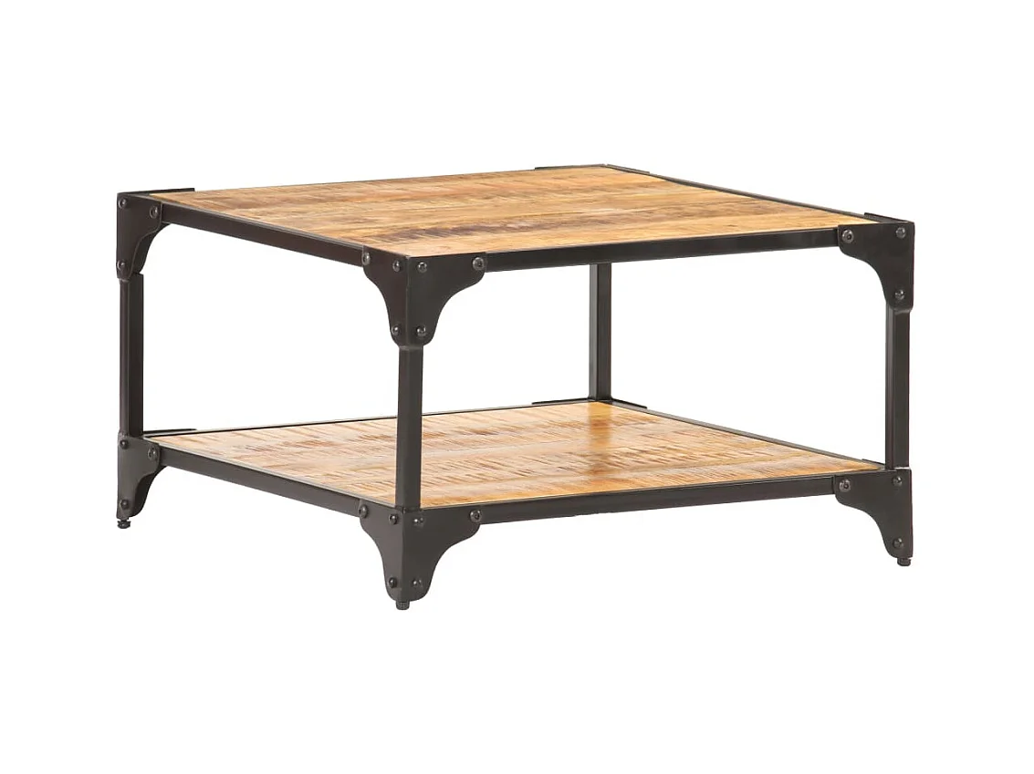 Table basse 60x60x35 cm Bois de manguier massif