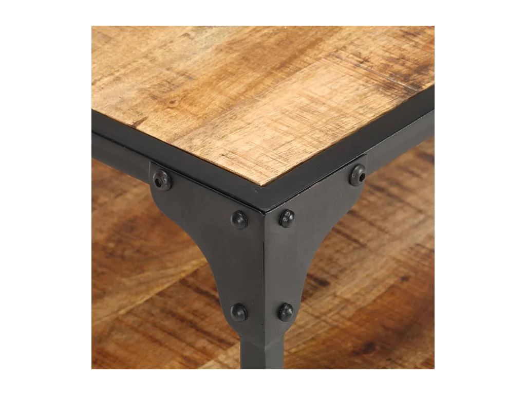 Table basse 60x60x35 cm Bois de manguier massif