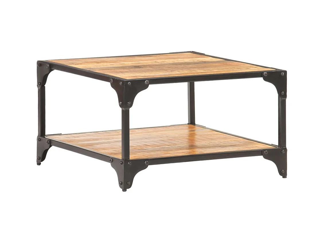 Table basse 60x60x35 cm Bois de manguier massif