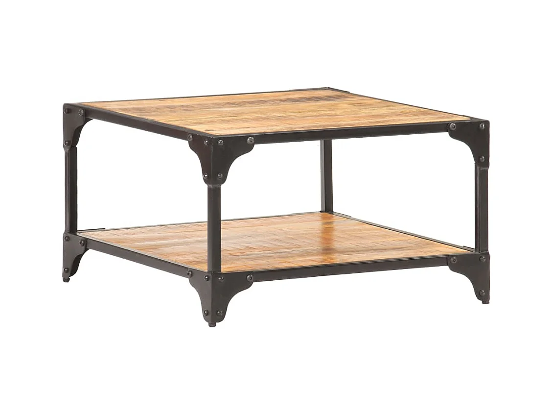 Table basse 60x60x35 cm Bois de manguier massif