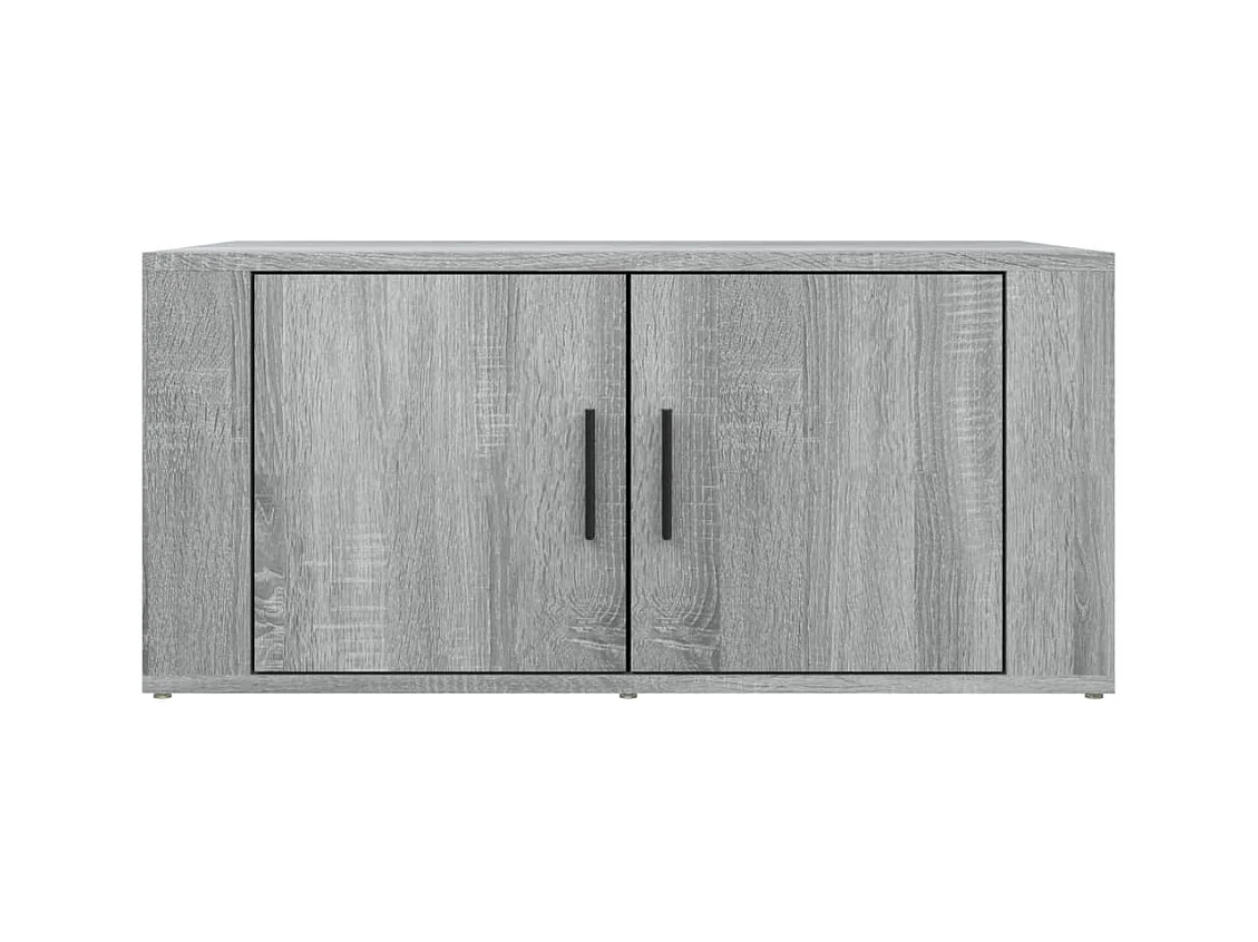 Table basse Sonoma gris 80x50x36 cm Bois d'ingénierie