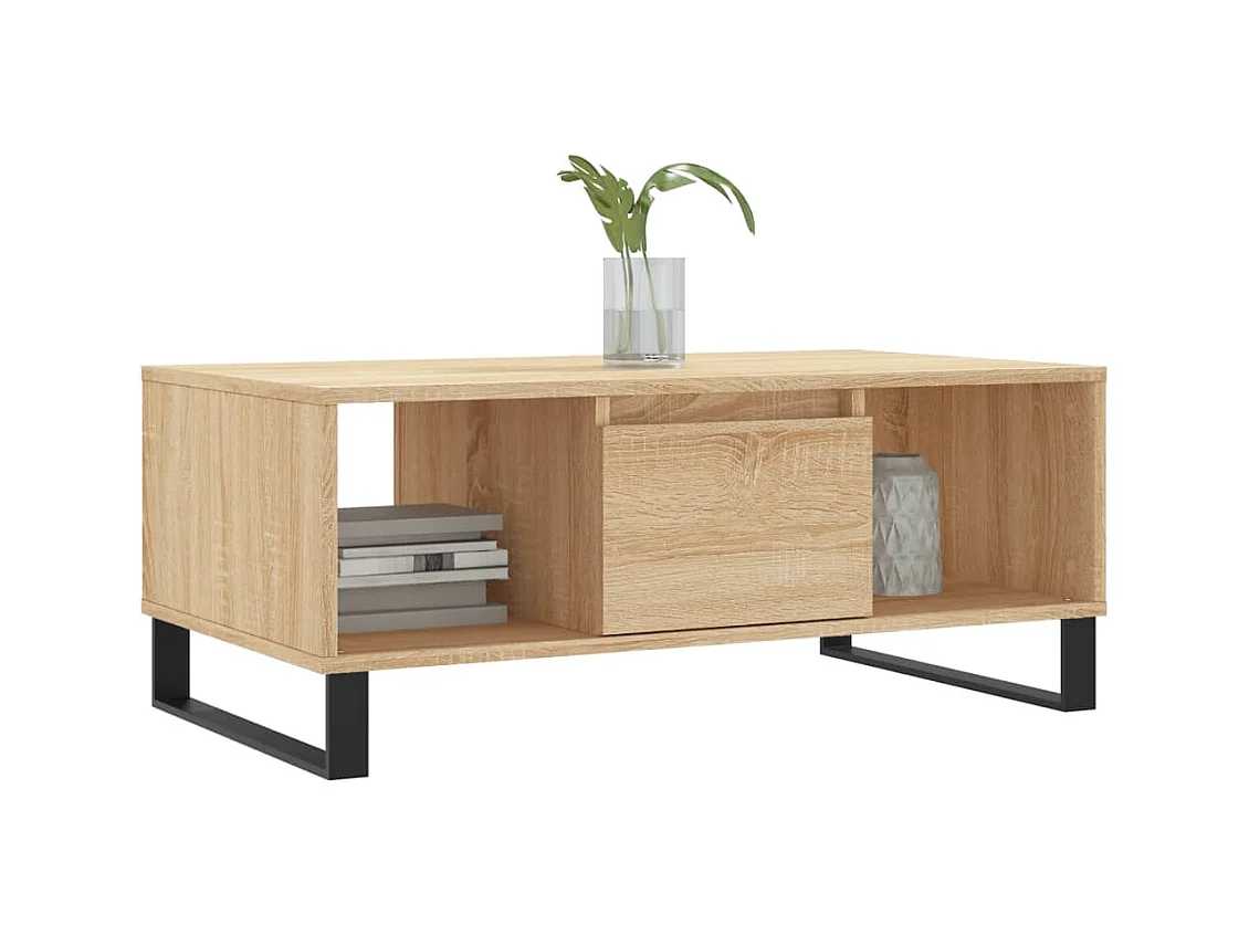 Table basse Chêne sonoma 90x50x36,5 cm Bois d'ingénierie