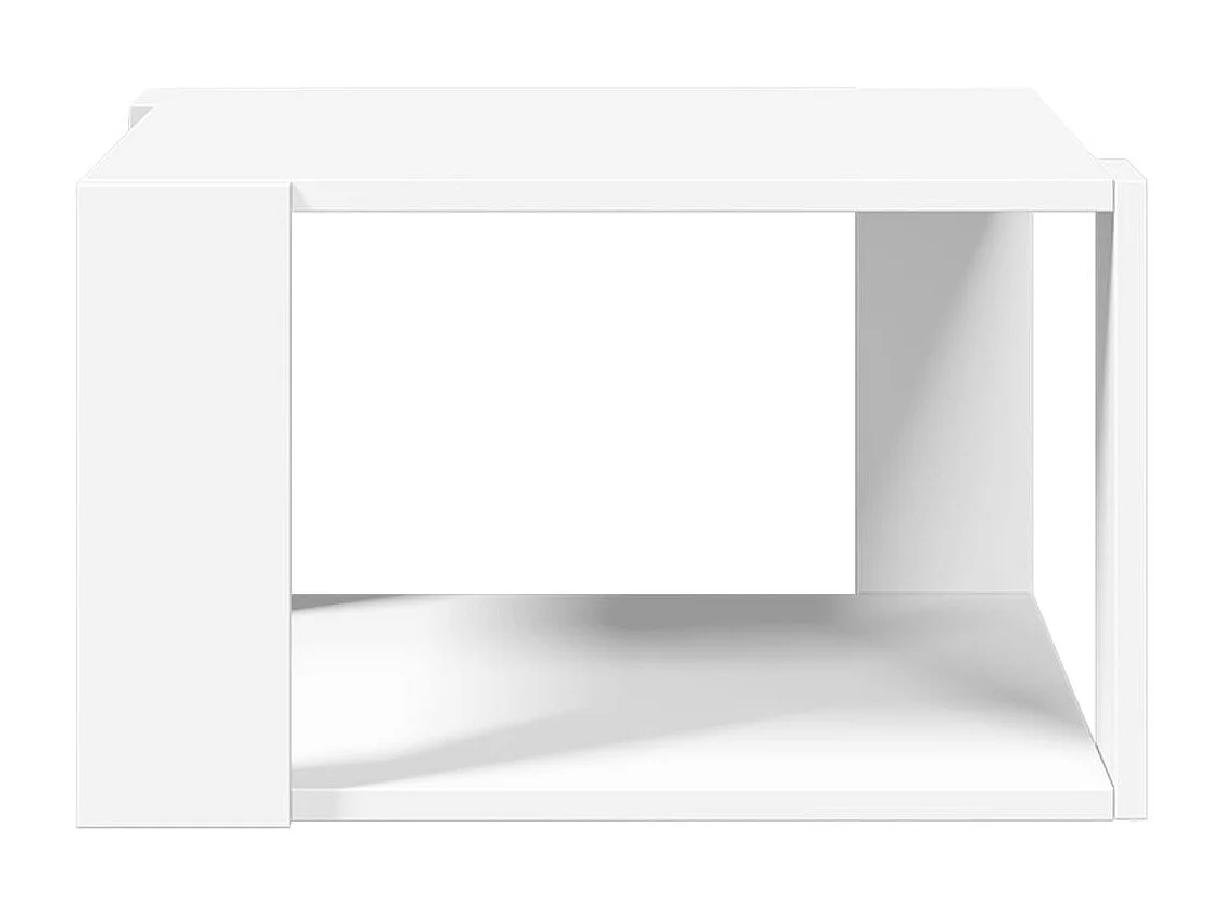 Tavolino bianco 51,5x51,5x30 cm in legno ingegnerizzato