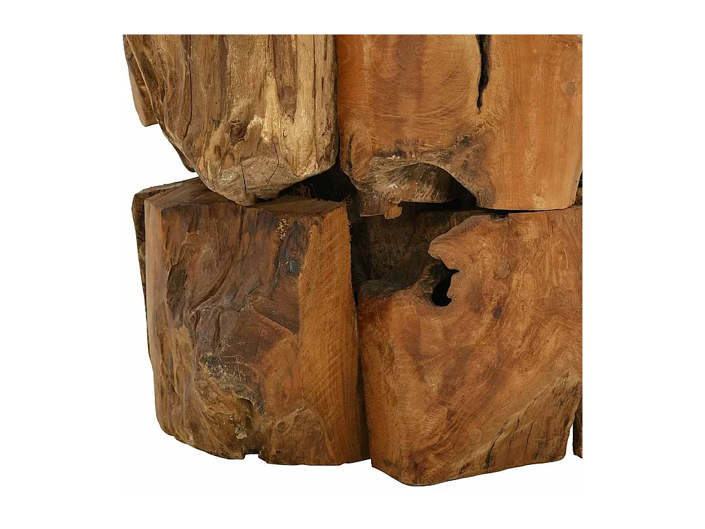 Table basse Bois flottant de teck massif 60 cm