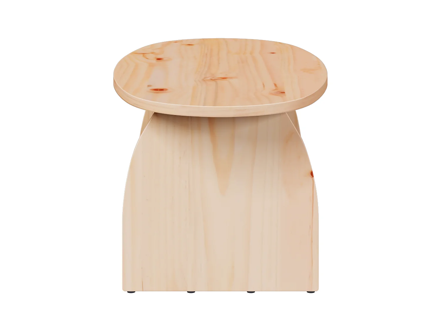 Table basse Naturel 80 x 40 x 35 cm Bois de pin massif