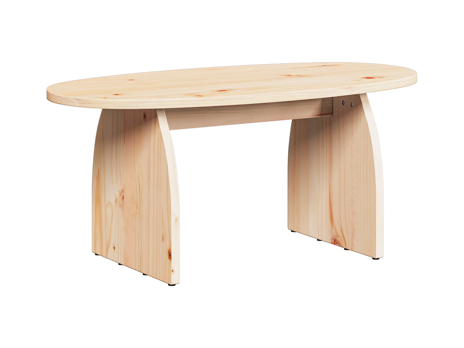Table basse Naturel 80 x 40 x 35 cm Bois de pin massif