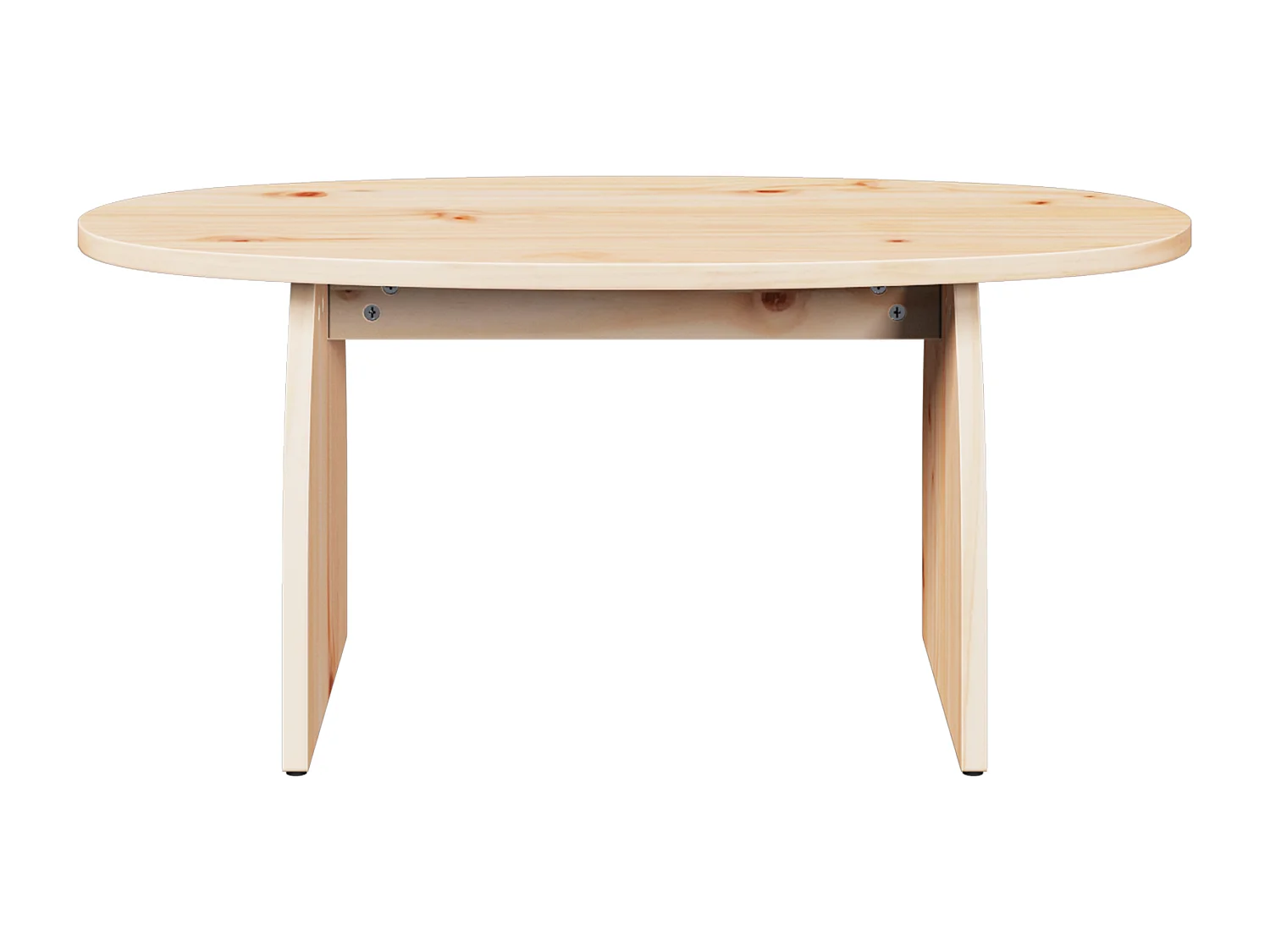 Tavolino naturale 80 x 40 x 35 cm Legno massello di pino