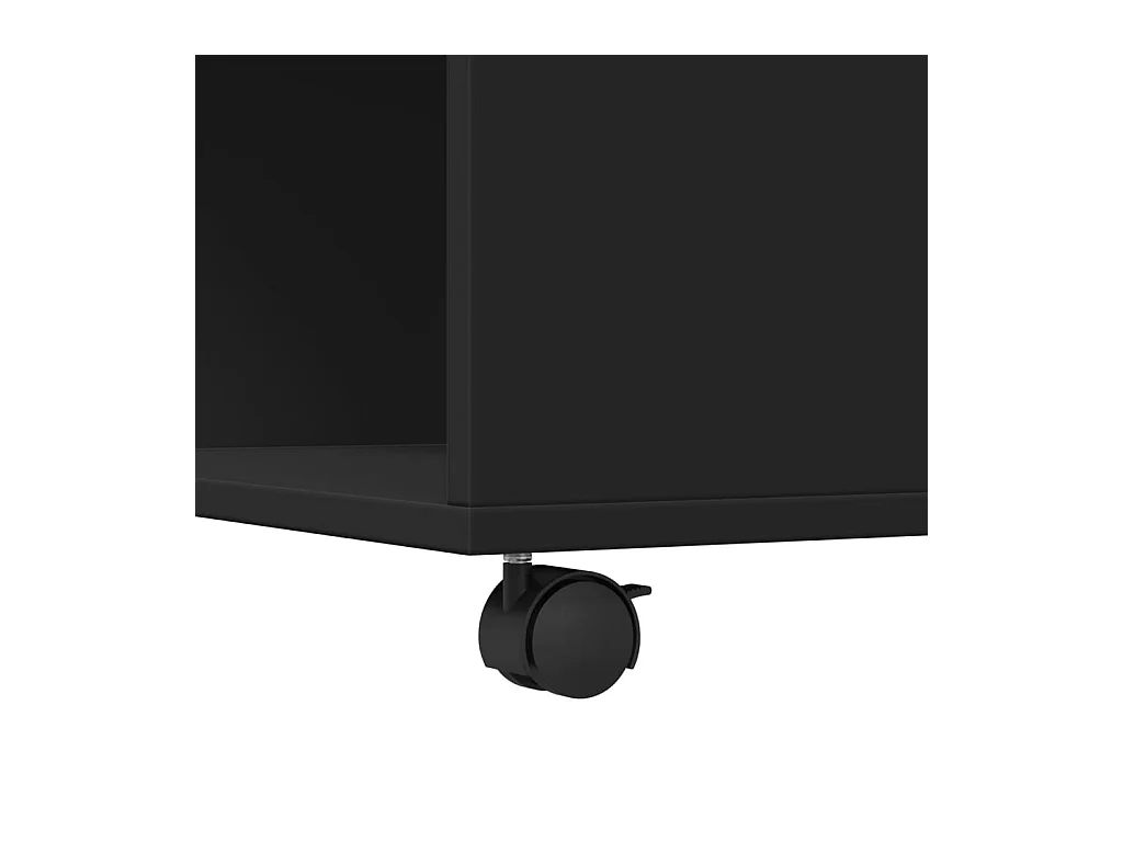 Table basse noir 80x80x40 cm bois d'ingénierie