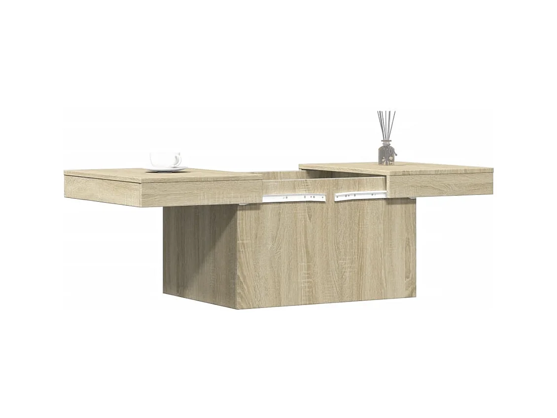 Table basse chêne sonoma 80x55x40 cm bois d'ingénierie