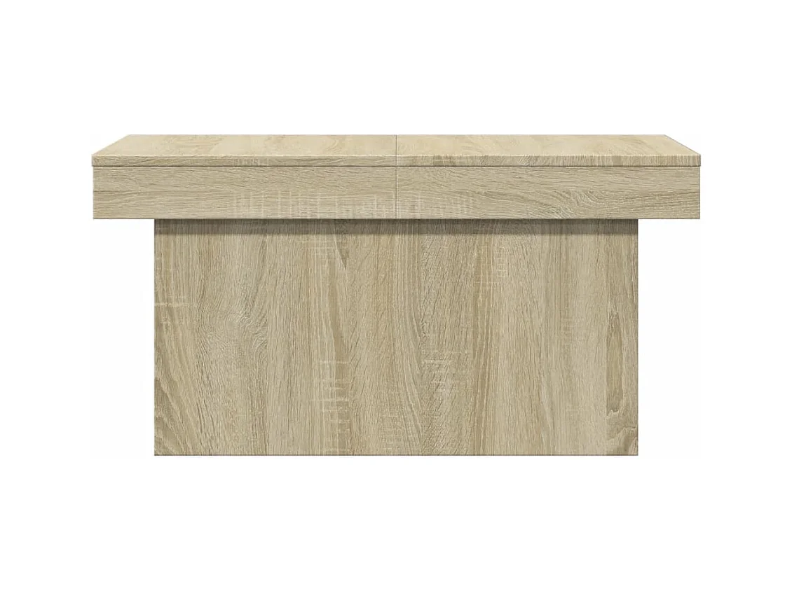 Table basse chêne sonoma 80x55x40 cm bois d'ingénierie
