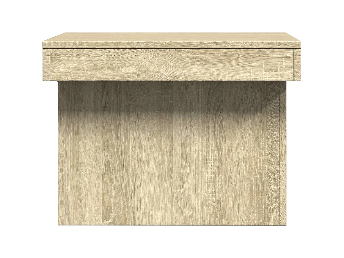 Table basse chêne sonoma 80x55x40 cm bois d'ingénierie