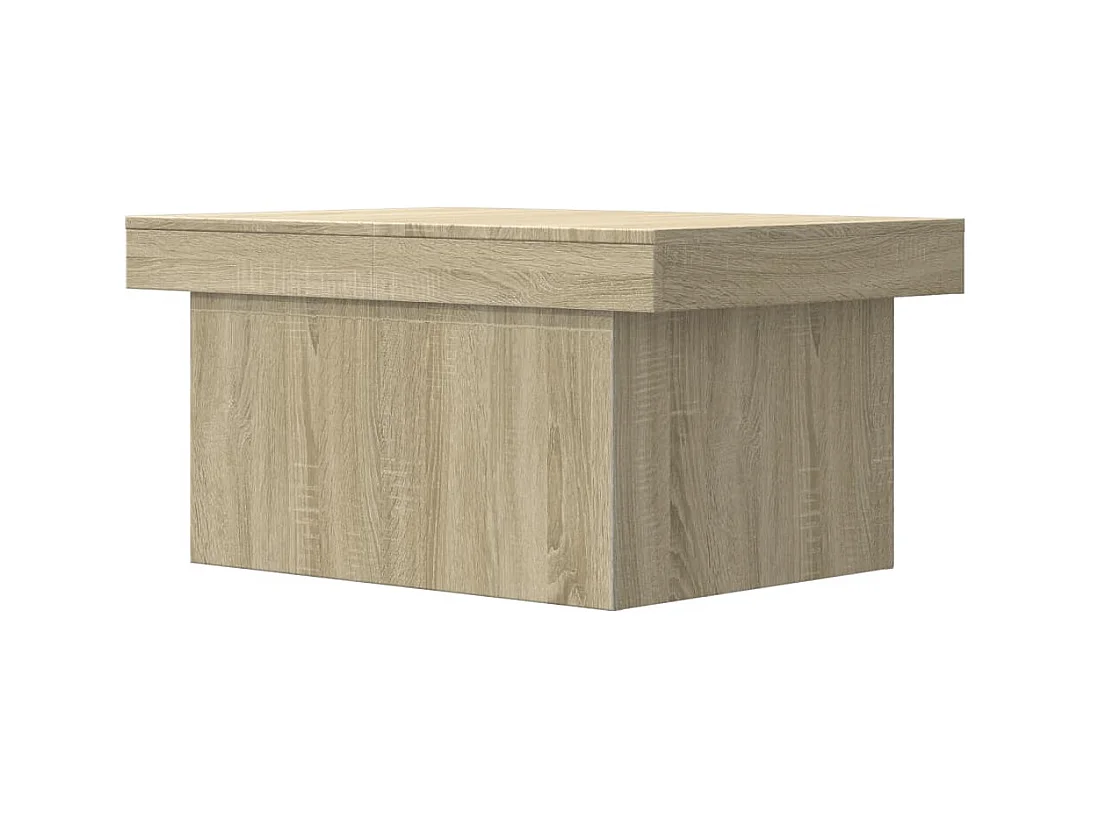 Table basse chêne sonoma 80x55x40 cm bois d'ingénierie