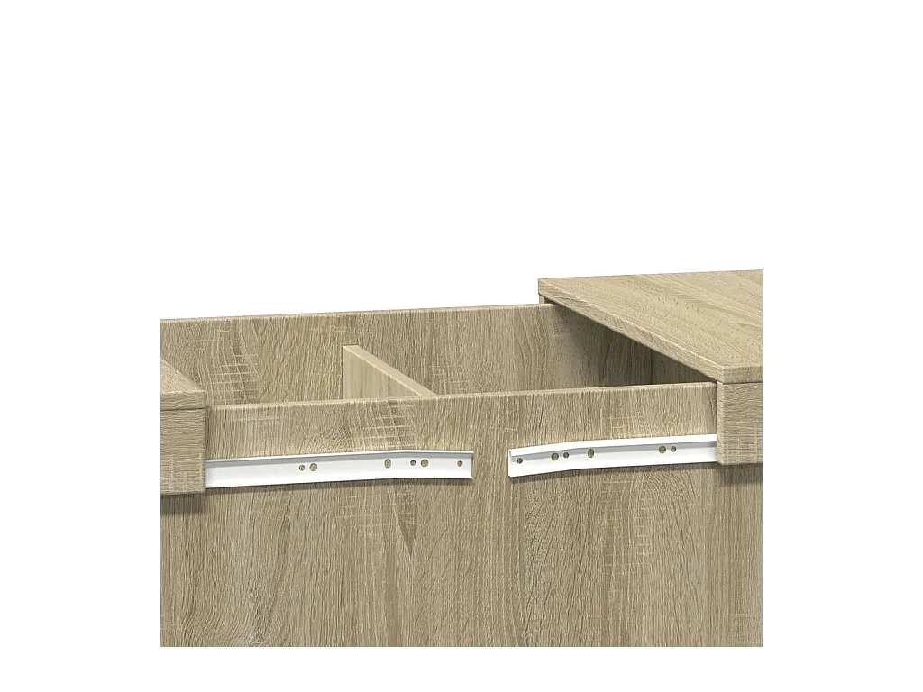 Table basse chêne sonoma 80x55x40 cm bois d'ingénierie