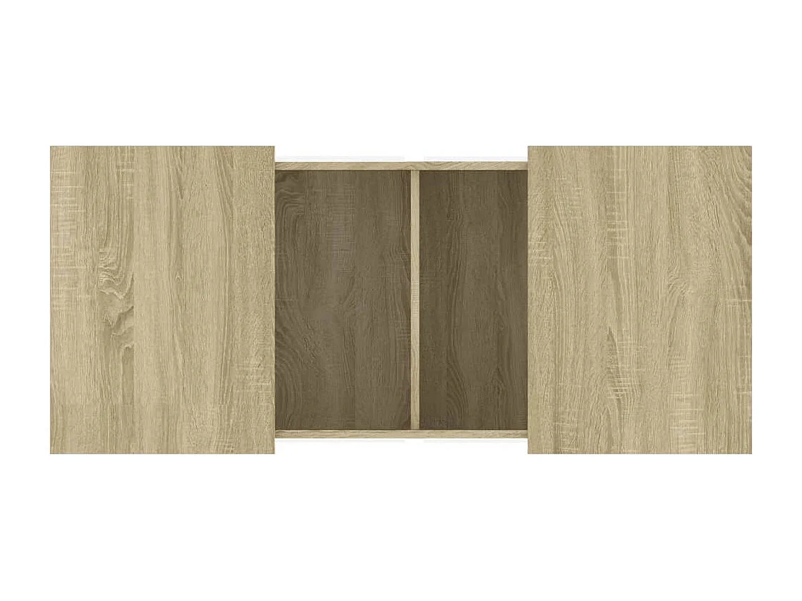 Couchtisch aus Sonoma-Eiche, 80 x 55 x 40 cm, Holzwerkstoff